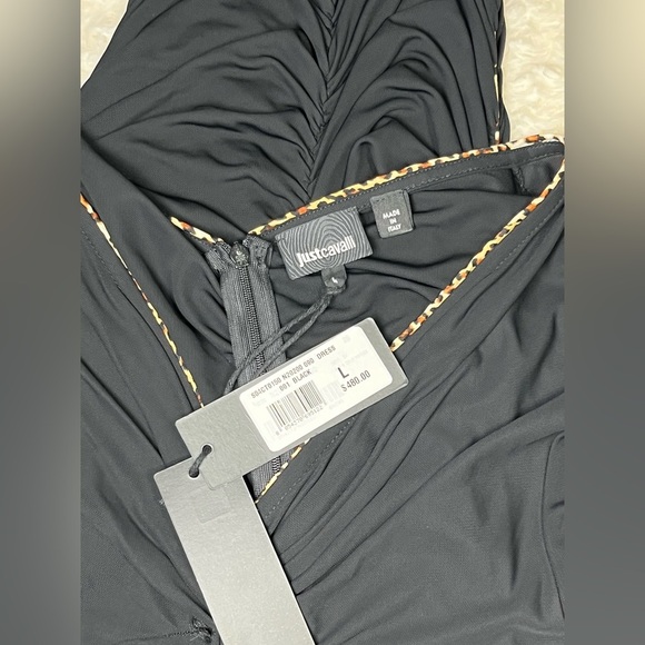 Just Cavalli | NWT! | Black Cup Sleeve Bodycon Dress - Picture 5 of 6